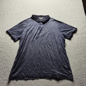Autograph Polo Shirt Mens 3XL Blue Supima Cotton Short Sleeve Knit Casual Top